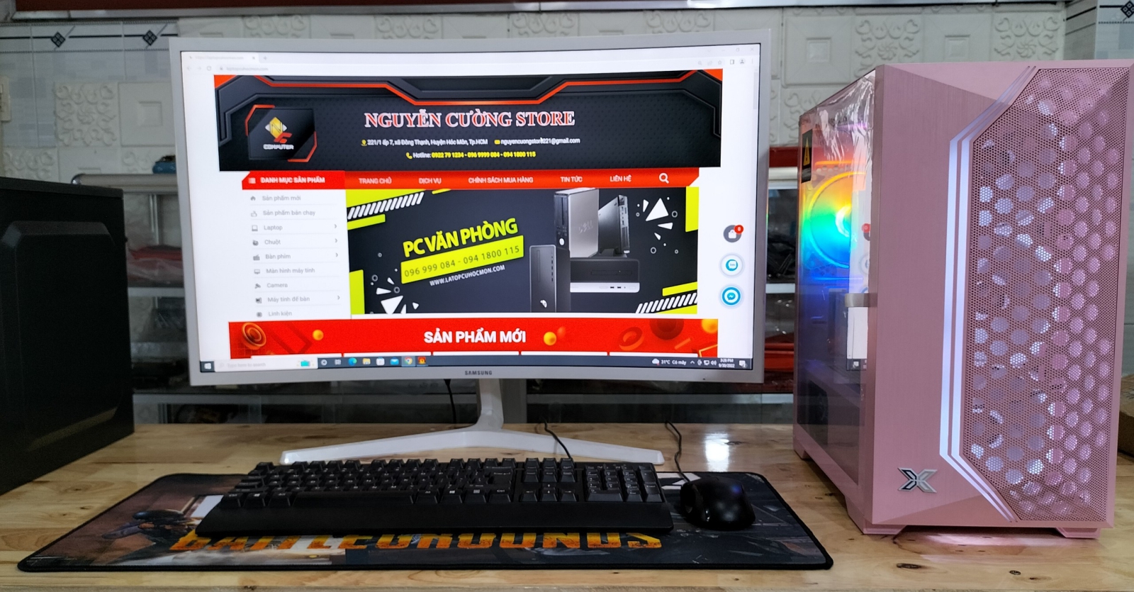Combo PC Gaming Core i5 - 12400F | Ram 16GB | SSD 128GB - Màn Hình cong SAMSUNG 32 inch